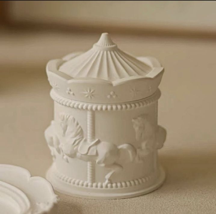Royal Horse Carousel Design Jar, Candy Jar, Sweets Jar, Storage Jar/ Box - JangoMango Store