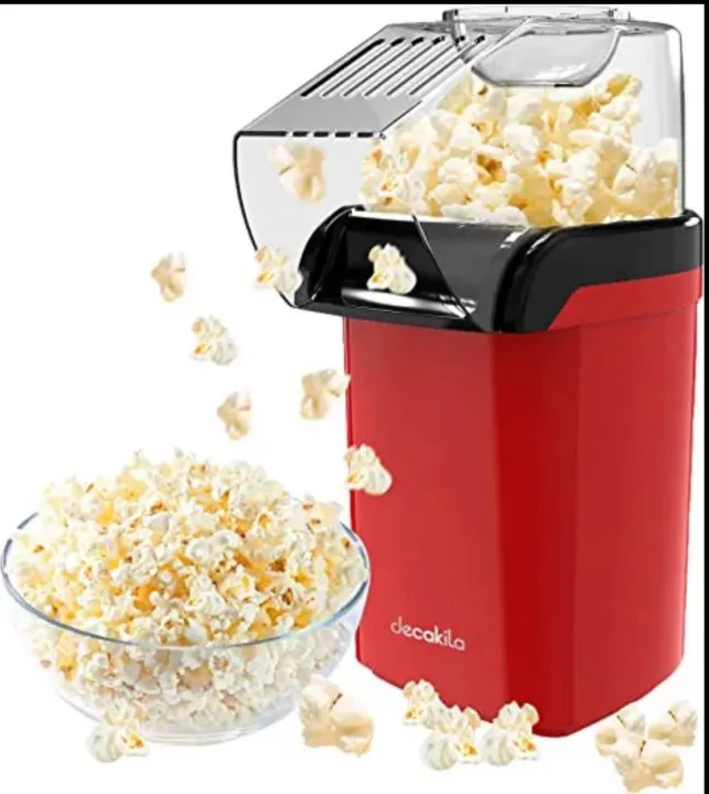 Automatic Mini Popcorn Machine - Hot Air Electric Popper, Oil-Free One ...