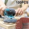 100Pcs 125mm Sanding Discs 8 Hole Hook Loop Sandpaper 80Grit-3000Grit Sanding Paper 5Inch Sanding Disc Abrasive Polishing Tools. 