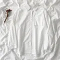 Black White Casual Shirt Women JK Preppy Style Long Sleeve School Shirts Girl Harajuku Loose Turn Down Collar Button Up Blouses. 