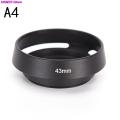New Black Metal Camera Lens Hood For FOR Leica Canon Nikon Lens 37 39 40.5 43 46 49 52 55 58 62 67 Mm. 