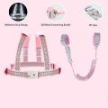 2 In 1 Toddler Harness Leashes,Reflective Harnesses with Anti Lost Wrist Link for 1-8 Years Children Walking Safety Harness..