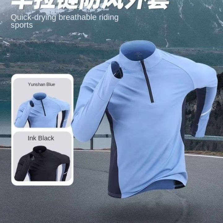 Sports%20quick%20drying%20long%20sleeved%20men's%202025%20autumn%20and%20winter%20warm%20running%20T-shirt%20with%20half%20zipper%20top%20for%20outdoor%20cycling%20trai%20-%20Image%205