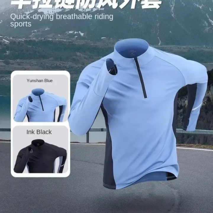 Sports%20quick%20drying%20long%20sleeved%20men's%202025%20autumn%20and%20winter%20warm%20running%20T-shirt%20with%20half%20zipper%20top%20for%20outdoor%20cycling%20trai%20-%20Image%205