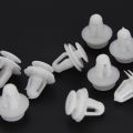 8mm Hole Car Fixed Rivet Retainer Plastic Rivets Fastener Push Clips 50pcs White Auto Bumper Fender Fastener Retainer Clips. 