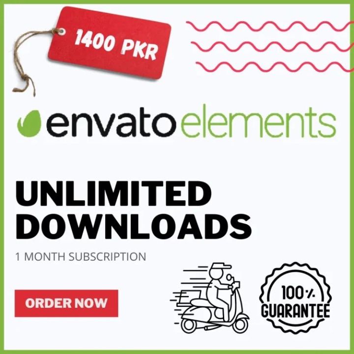 Envato elements | 1 month Gift Card