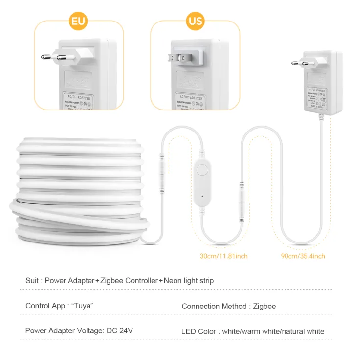 WiFi%20Tuya%20Zigbee%20Neon%20LED%20Light%20Strip%2024V%20Waterproof%20Glow%20Neon%20Tape%20Dimmable%20For%20Under%20Cabinet%20Kitchen%20Bedroom%20Backlight%20Decor%20-%20Image%202