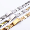 Curved End Metal Strap for Rolex 18/19/20/21mm Watchbands Solid Stainless Steel Band Series DATEJUST Men Bracelet Accessories. 