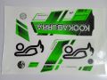 New 3D 2023 KOOKABURRA FULL GREEN KAHUNA  Edition Cricket Bat Sticker For Professional Players. 