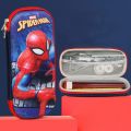 Spiderman 3D Printing Pencil Case Iron Man Cartoon Pen Bag Student Children Large Capacity Pencil Case Birthday Gifts. 