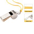 1Pc Referee Stainless Steel Metal Whistle Sports Sports Warning Match First Aid Gift Traffic Command General Small Silver.