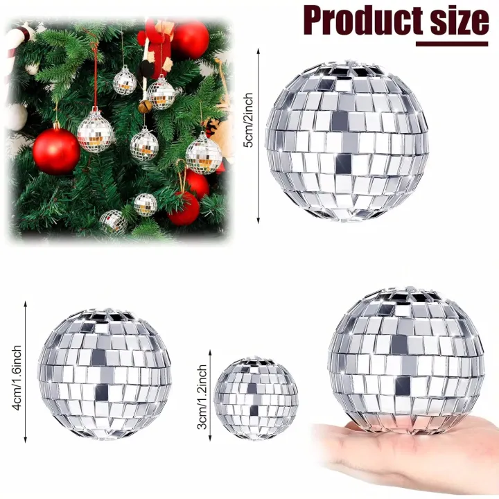 10pcs%20Mini%20Disco%20Ball%20Ornaments%20Reflective%20Glass%20Silver%20Baubles%20for%20Mardi%20Gras%20Disco%20Party%20Decor%20Sparkling%20Christmas%20Tree%20Gift%20-%20Image%205
