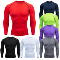Men Compression Running T-shirt Fitness Tight Long Sleeve Sport Shirts Training Jogging Tops Gym Sportswear Dry Fit Rashgard.