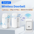 Outdoor Wireless Doorbell Waterproof 38 Songs EU US Plug 150M Range Remote Home Garden Welcome Chime Kit Home Door Bell. 