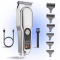 Rechargeable Professional Hair Clipper and Trimmer LED Display 150 Min Runtime 4 Length. 