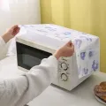 Waterproof Microwave Dust Cover Side Storage Household Print Surface Appliances Oilproof High Quality Environmental Protection. 