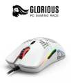 Glorious Model O Wired Gaming Mouse 67g Superlight Honeycomb Design, RGB, Pixart 3360 Sensor, Omron Switches, Ambidextrous - Matte White. 