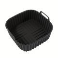 1 square silicone air fryer liner is reusable and can be used for dishwasher cleaning, ovens, baking tools, and kitchen gadgets. 