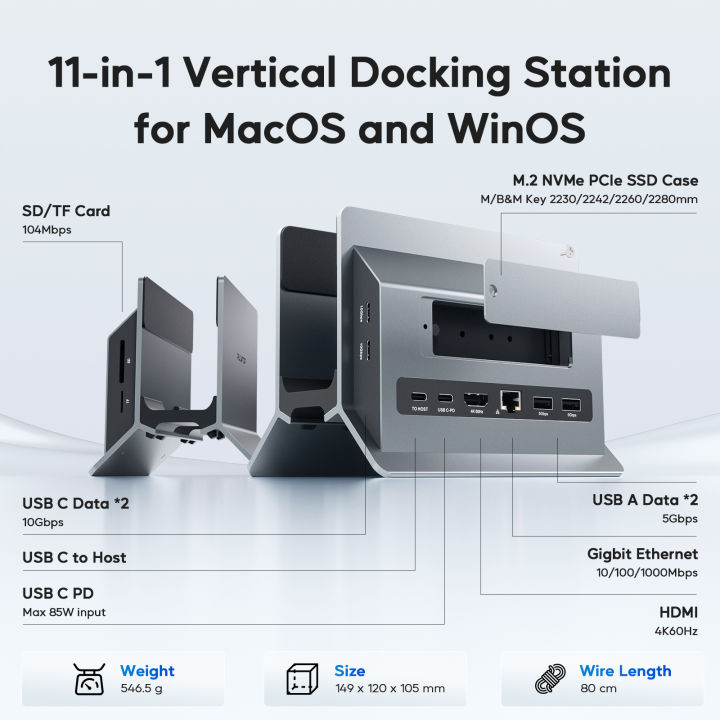 PULWTOP%20Vertical%20Laptop%20Docking%20Station%20With%20M2%20SSD%20Expansion%204K%20HD%20RJ45%20USB%20C%20Hub%20For%20Type%20C%20Notebook%20Workstation%20Setup%20-%20Image%203