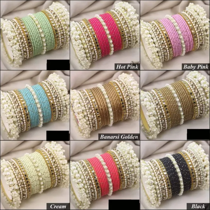 Bangles%20for%20girls%20,%20Bridal%20Pearl%20Kundan%20Bangle%20Set%20with%20Dotted%20Bangles%20%7C%20Trendy%20Pearl%20Bangle%20With%20Bond%20Babgles%20%7C%20Bridal%20Bangles%20Set%20%7C%20Matching%20Bangles%20Set%20,%20jewellery%20for%20girls%20,%20golden%20dotted%20bangles%20set%20-%20Image%204