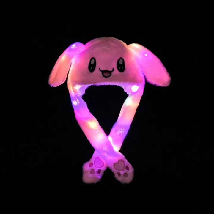 Glowing%20Rabbit%20Hats%20Children%20Plush%20Hat%20After%20Pressing%20The%20Paw%20The%20Ear%20Can%20Move%20Hair%20Band%20Decoration%20Prop%20Cosplay%20Adult%20Cute%20Hat%20-%20Image%204