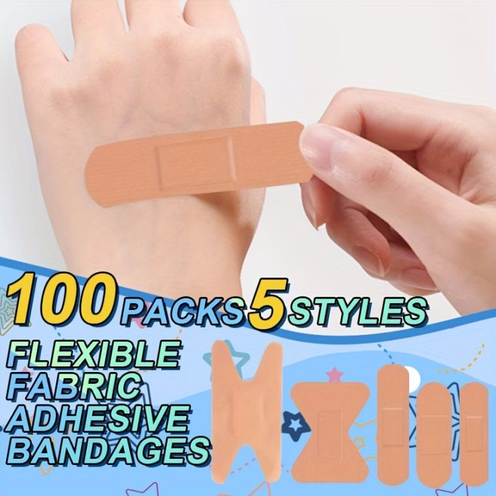 100pcs%20Flexible%20Fabric%20Adhesive%20Bandage%20Breathable%20Elastic%20Knuckle%20Bandage%20Assorted%20Bulk%20Fingertip%20Bandages%20for%20First%20Aid%20and%20Wo%20-%20Image%205