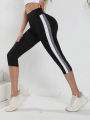 Women's Capri High Waist Leggings Tummy Control Fitness Yoga Pants. 