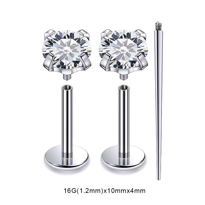 3%20PCS%20ASTM-F136%20G23%20Titanium%20Steel%20Labret%20Lip%20Piercing%20Men%20Women%20Round%20CZ%20Crystal%20Ear%20Cartilage%20Helix%20Piercings%206/8/10MM%20-%20Image%207