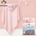 Animal Baby Bathrobe Quick Absorbent Soft Hooded Warm Coral Velvet Bathrobe Sleeping Robe Darling Cuddle Bath for Many Scenes. 