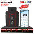 KONNWEI Car Full-System OBD Diagnostic Tool Bluetooth Connectivity MAXOBD Battery Testing Vehicle Monitoring Car OBD2 Scan Tool. 