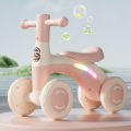 Baby Glider Bike Four-Wheel Toddler Walker Silent Wheels Anti-Tipping Children Balance Training Exercise Mini Ride-On Toys . 