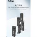 BOYA BY-W4 Ultra-Compact Four-Channel 2.4GHz Wireless Microphone System. 