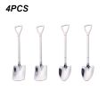 4Pcs/set Shovel Spoons Stainless Steel TeaSpoons Creative Coffee Spoon For Ice Cream Dessert Tableware Scoop Cutlery Set.