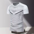 Summer Quick Drying Clothes 3D Printed Men's T-shirt, Oversized Loose Round Neck Short Sleeved Shirt.