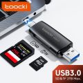 Toocki Card Reader USBC & USB3.0 to SD Micro SD TF Card Adapter for PC Laptop Accessories Smart Memory Cardreader SD Card Device. 