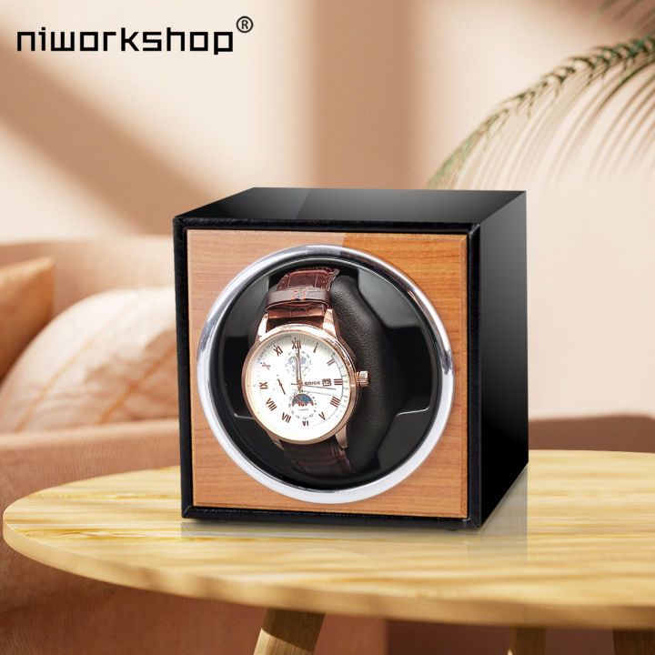 Niworkshop%20Single%20Automatic%20Watch%20Winder,Wooden%20Watches%20Storage%20Box%20with%20Soft%20Pillows,Quiet%20Motor%20for%20Men's%20And%20Women's%20Watches%20-%20Image%203