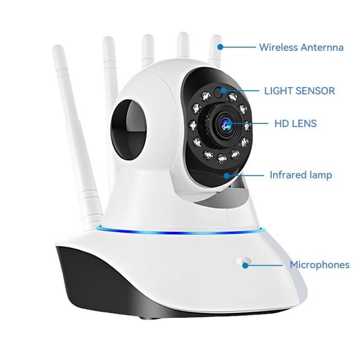 Wifi%20smart%20inteligent%20motion%20tracking%20Camera%205%20antenna%20-%20Image%202