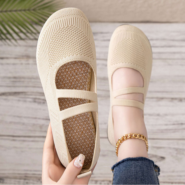 Women's%20Breathable%20Knit%20Sneakers%20Casual%20Ballet%20Flats%20Mary%20Janes%20Lightweight%20MeshFemale%20Dress%20Flats%20Shoes%20Footwear%20Summer%20-%20Image%203