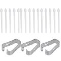 Touch Stylus S Pen Tips Replacement Nibs With Clip For Samsung Galaxy S24 S24Ultra Tab S9 S9U S9FE S Pencil Metal Spare Nib.
