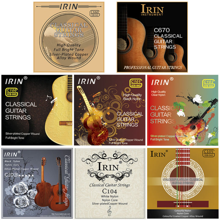 IRIN 6Pcs/set Classic Guitar Strings Nylon Guitar Strings Classic