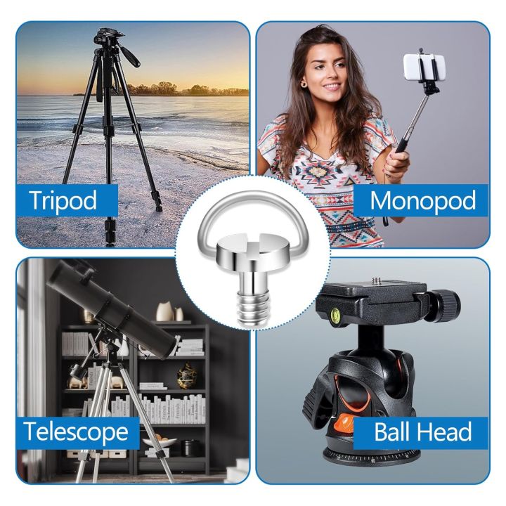 20/10/1PCS%20Stainless%20Steel%201/4"%20Tripod%20Screw%20Mounting%20Screw%20Adapter%20Quick%20Release%20Camera%20Screw%20for%20Camcorder%20Tripod%20Monopod%20-%20Image%206