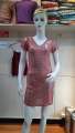 Pink Sequin V-Neck Half Sleeve Bodycone Dress For Women. 