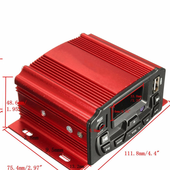 12V%20Motorcycle%20Red%20Sound%20System%20SD%20USB%20MP3%20Motorcycle%20%20Bluetooth%20Audio%20Remote%20Control%20Stereo%202%20Speakers%20Waterproof%20FM%20%20Radio%20-%20Image%206