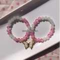 Beads butterfly bracelet magnet butterfly bracelet bestie bracelet. 