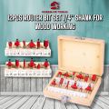 12pcs Router Bit set 1/4" Shank For wood working. 