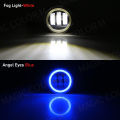 Angel Eye Fog Light For Ford Focus Fusion Fiesta Ranger C-Max Transit Tourneo EcoSport Edge Car DRL Fog Driving Lamp LED Lens. 