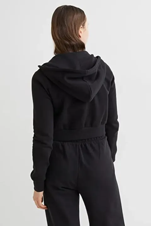 Plain%20Black%20Zipper%20Hoodie%20for%20Women%20and%20Girls%20Casual%20Hooded%20Sweatshirt%20Cotton%20Blend%20Long%20Sleeve%20Oversized%20Zip%20Up%20Jacket%20with%20Pockets%20-%20Image%202