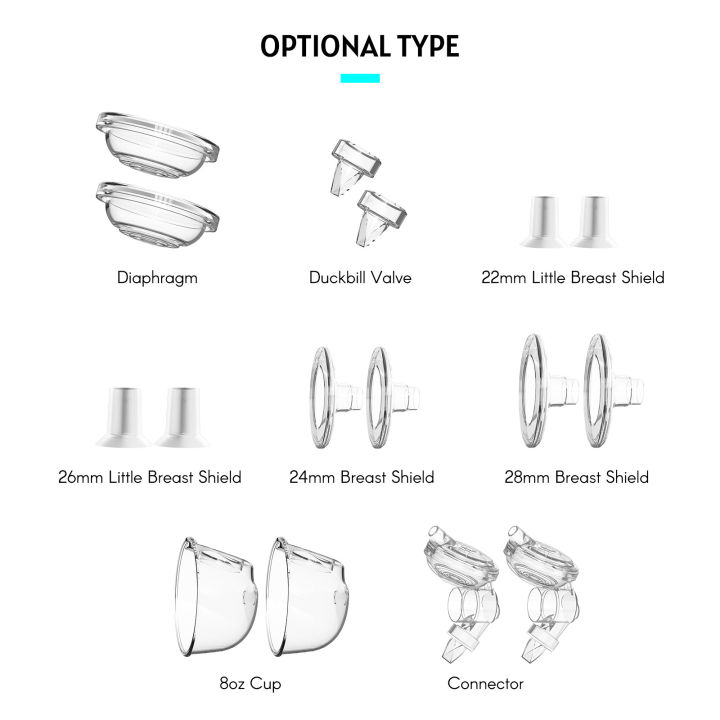YOUHA%20Electric%20Breast%20Pump%20Replacement%20Accessory%202%20Pcs%20Connector%20Soft%20Food-Grade%20Silicone%20for%20THE%20INS%20Wearable%20Breast%20Pump%20-%20Image%203