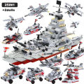 Navy War Chariot Ship Army Boat Plane Model Warships Building Blocks Compatible With Lego Construction Set for Boys Bricks Toys. 