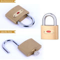 Brass padlock, solid plated steel padlock, durable, firm Lock, three padlocks, no rust, short and long, ready to ship from Thailand. 